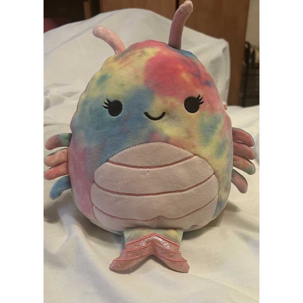Squishmallows Kellytoy Tie Dye Insect Mermaid Plush 8 Inch Rainbow Soft Toy